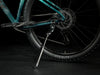 Trek Marlin 6 Gen 3 Miami Green to Dark Aquatic Fade, studio kickstand detail view