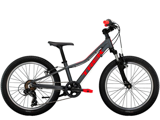 Trek Precaliber Kids 7 Speed Bike 20" Lithium Grey, studio side view