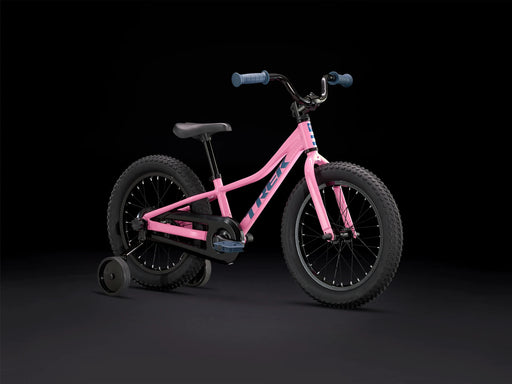 Trek Precaliber Kids Single Speed Bike 16" Pink Frosting, studio front quarter view