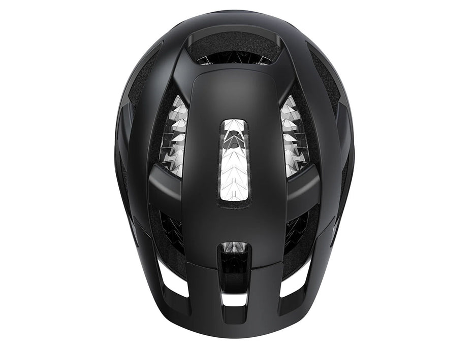 Trek Quantum WaveCel Mountain Bike Helmet Black, studio top view