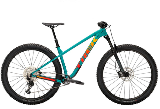 Trek Roscoe 7 Teal/Trek Black, studio side view