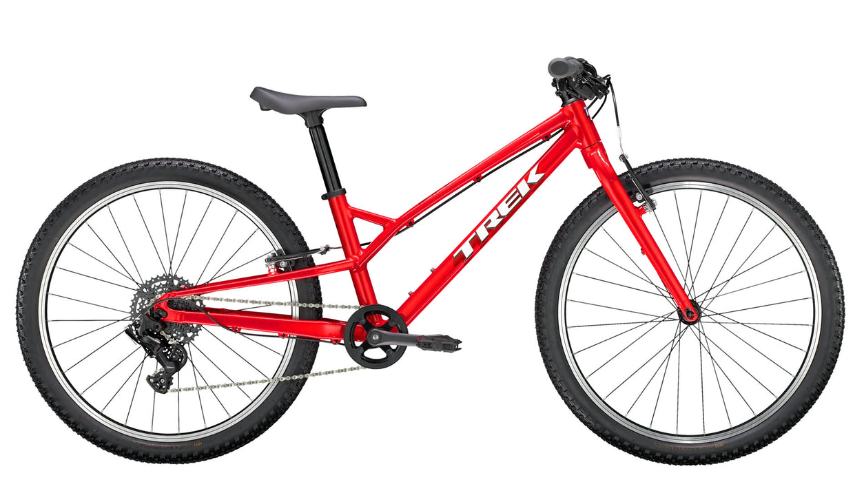 Trek Wahoo 24 Path Viper Red, studio side view