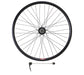 Velocity Cliffhanger 26" 559mm NMSW Black 36h Black Spokes & Silver Nips Standard 135mm Rear Disc Wheel, studio side view