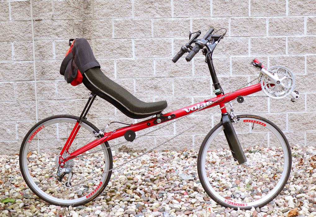 Volae Used 2003 Team Red Medium Recumbent Bike w/ Small Carbon Seat