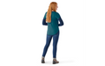 Smartwool Womens Shadow Pine Sweater Blue Donegal Model Studio Image Back