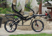 Azub Expedition Rear Rack for Azub 2-wheel Recumbent Bikes mounted on bike