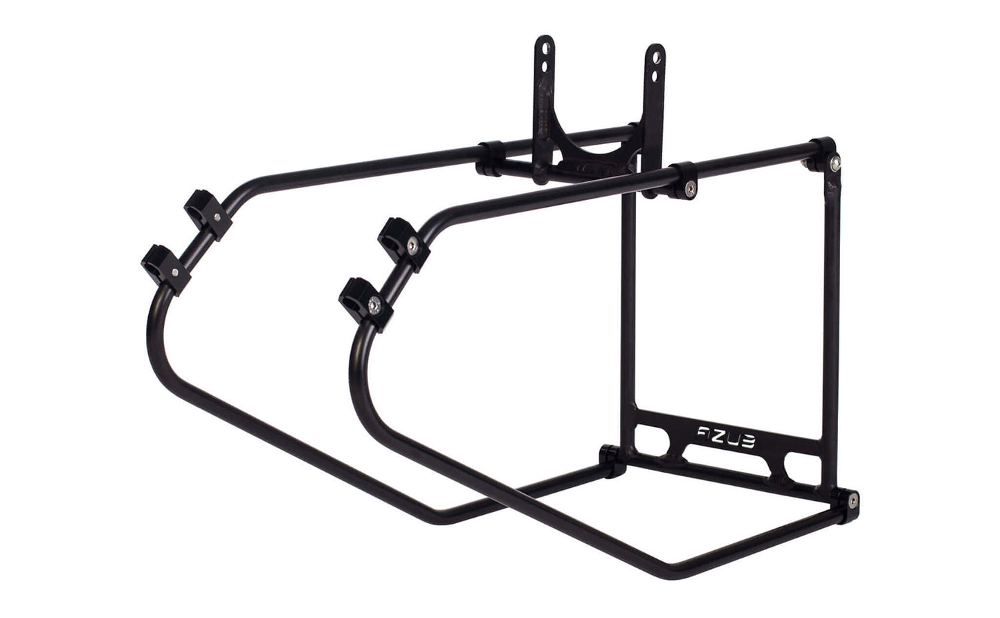 Azub Expedition Rear Rack for Azub 2-wheel Recumbent Bikes rear quarter view