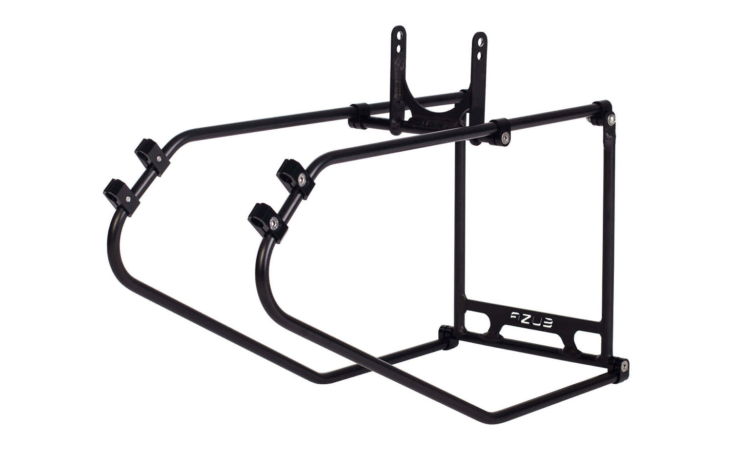 Azub Expedition Rear Rack for Azub 2-wheel Recumbent Bikes rear quarter view