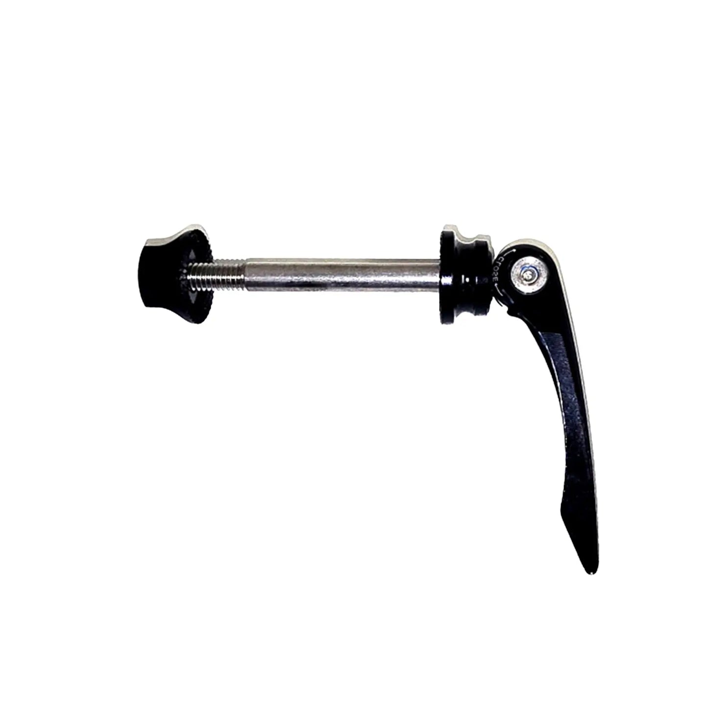 Side view of the Azub Lower Seat Clamp Black Quick Release Lever against a white background.