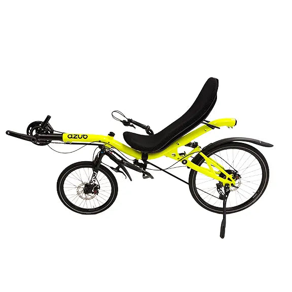 Azub Six 20/26 USS 2x10 Speed Shimano Cues  Shiny Neon Yellow Recumbent Bike