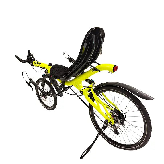 Azub Six 20/26 USS 2x10 Speed Shimano Cues  Shiny Neon Yellow Recumbent Bike