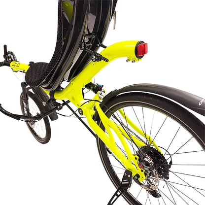 Azub Six 20/26 USS 2x10 Speed Shimano Cues  Shiny Neon Yellow Recumbent Bike