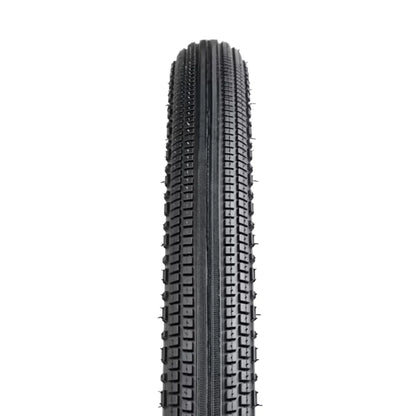 Tread profile view of the Bontrager Girona Comp Gravel Tire 700c x 42mm (42-622mm) against a white background.