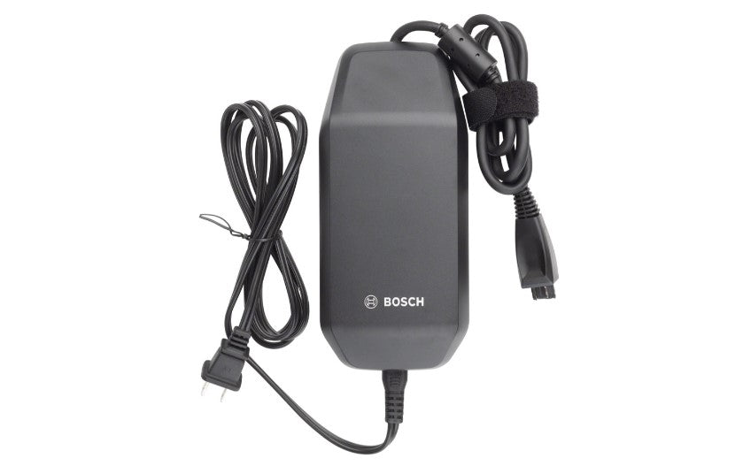 Bosch 4a power adapter with cable on a white background