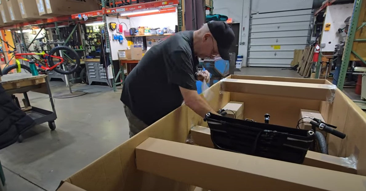 Load video: Watch how the Hostel Shoppe boxes a trike on YouTube.