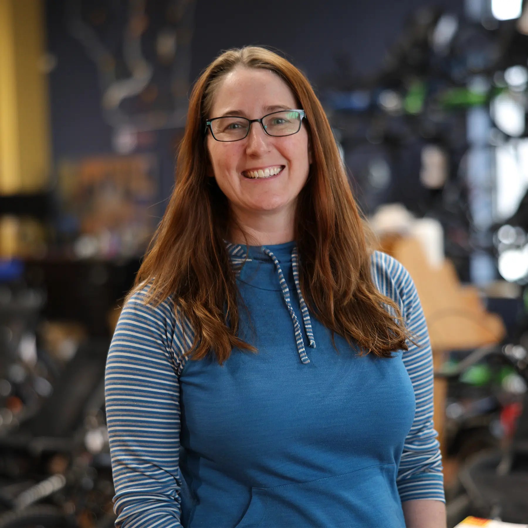 Breanna VanDeHey, the store owner, inside the Hostel Shoppe.