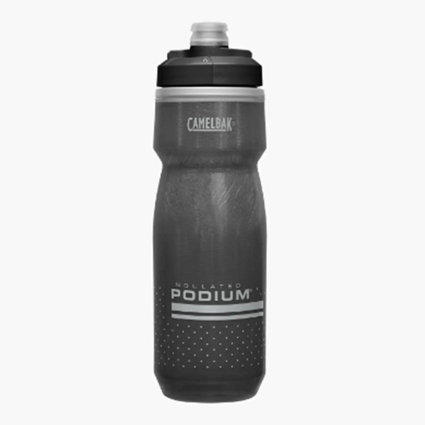 Black CamelBak Podium Bike water bottle against a white background.