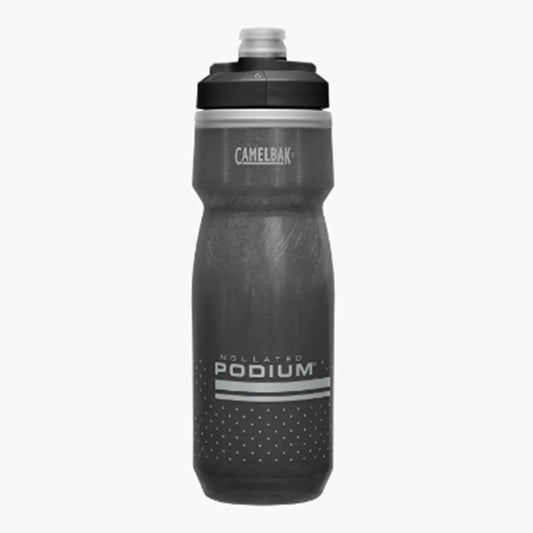 Black CamelBak Podium Bike water bottle against a white background.