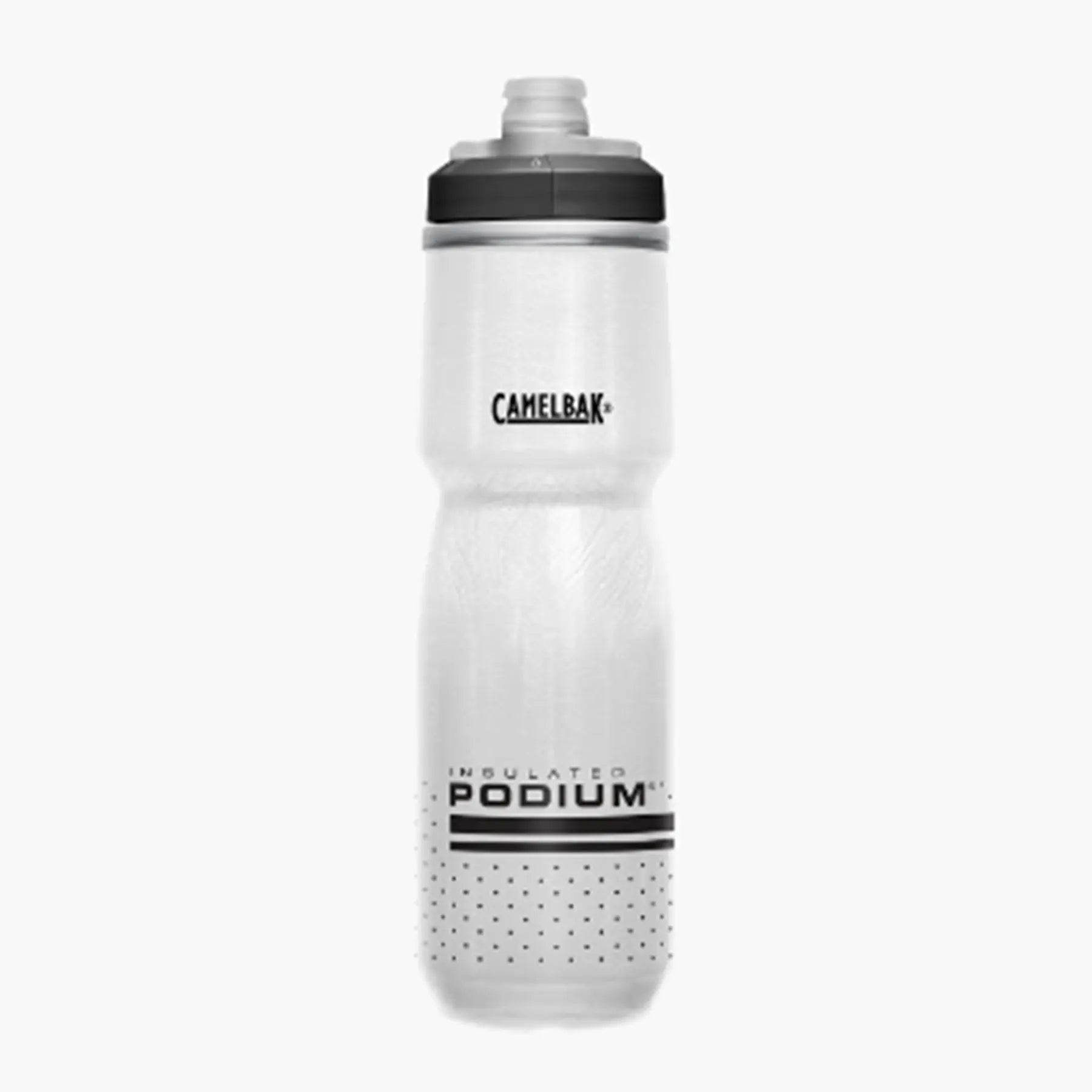 CamelBak Podium water bottle with black accents against a white background.
