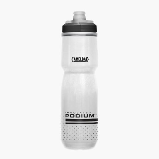 CamelBak Podium water bottle with black accents against a white background.