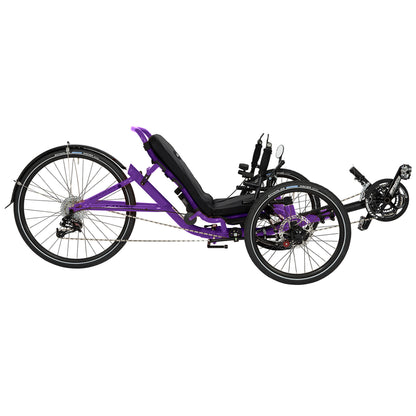 Candy Purple Catrike 5.5.9. Recumbent Trike against a white background.