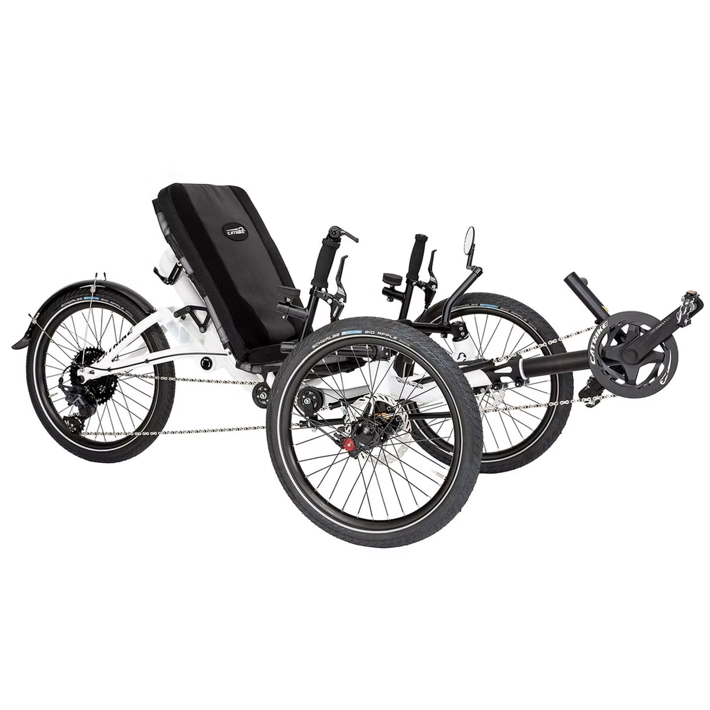 Front angled view of the Catrike All Road in Star White against a white background.