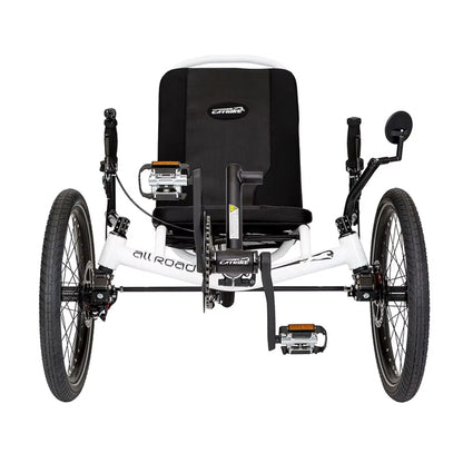 Front view of the Catrike All Road in Star White.
