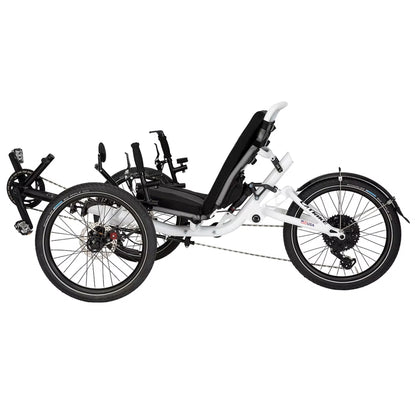 Non-drive side view of the Catrike All Road in Star White.