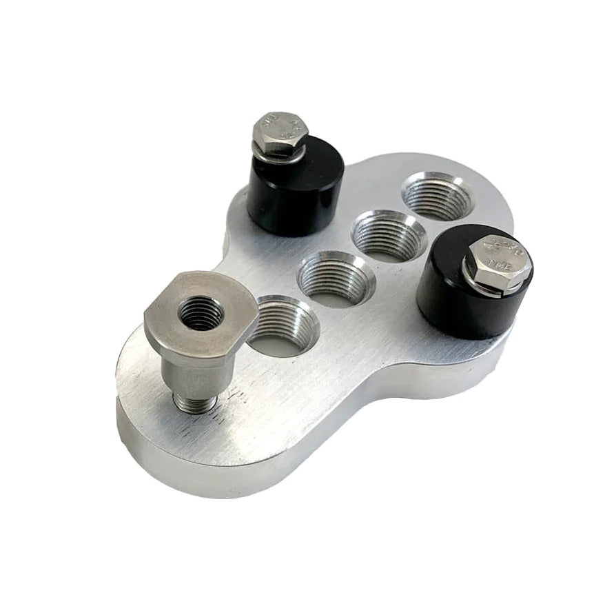 CJ Ackley Machine Company Wide Silver Crank Arm Shorteners