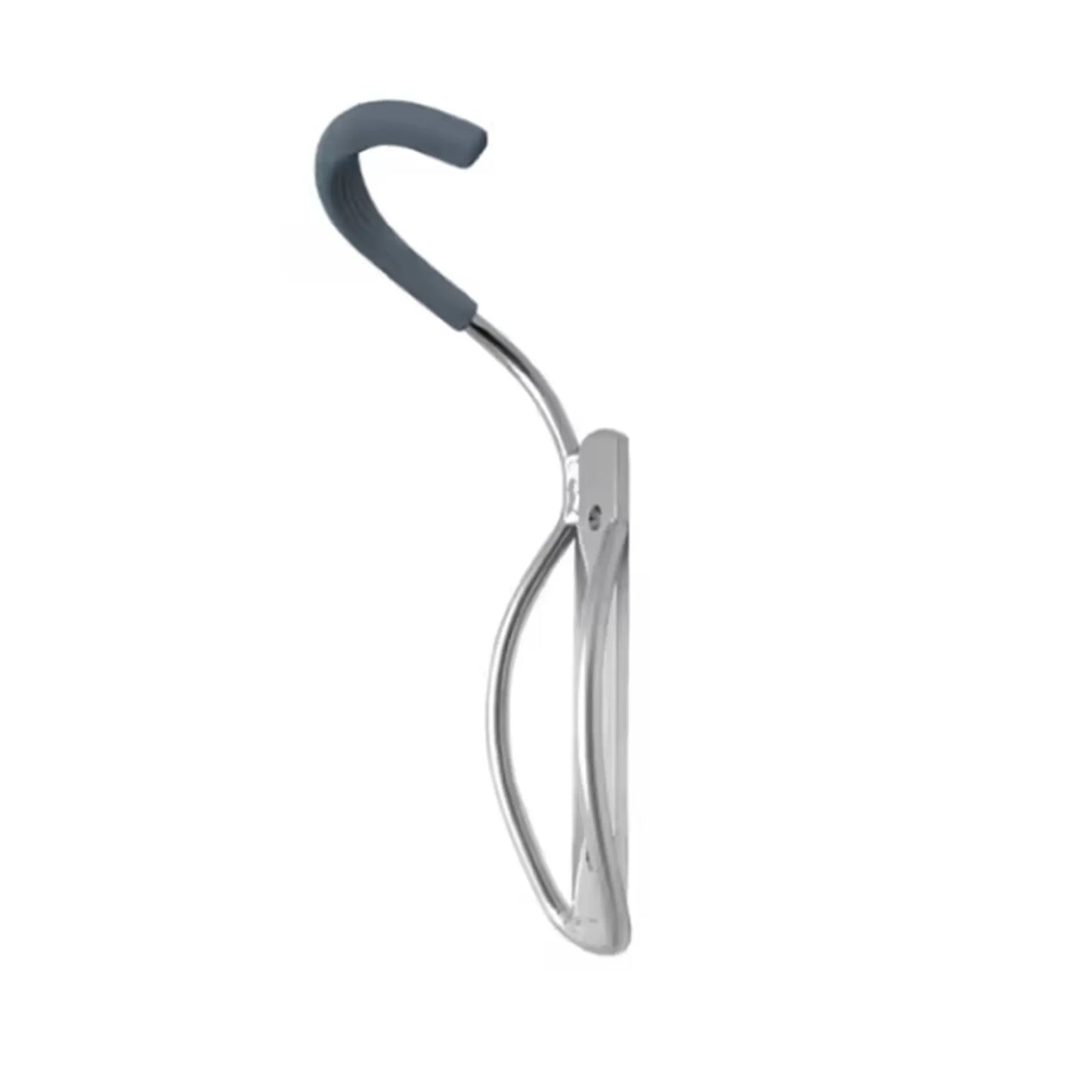 Side view of the Delta Single Bike Wall Mount Rack with Tray in Grey against a white background.