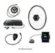 Electric Bike Outfitters Burly 26" 10 Spd 48v Kit, studio view of kit components