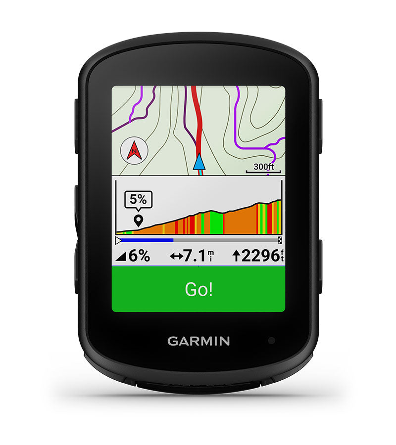 Garmin Edge 840 GPS Bike Computer Studio Image Map Front Facing