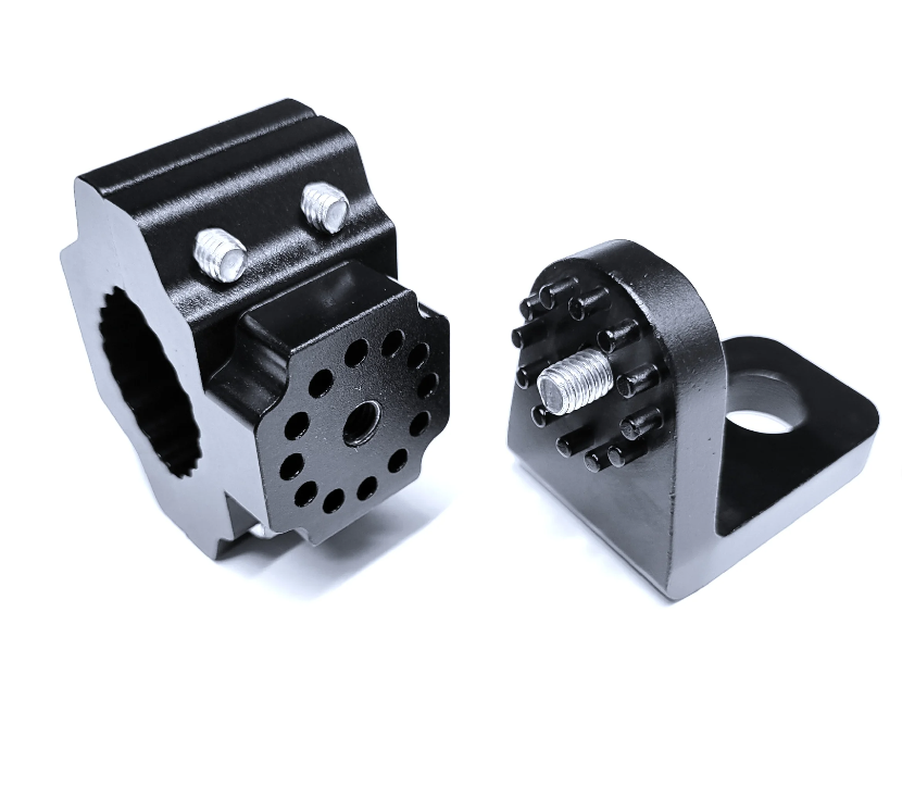 Detail view of the Glowwhips 360 Degree Adjustable Bar Mount, shown on a white background.