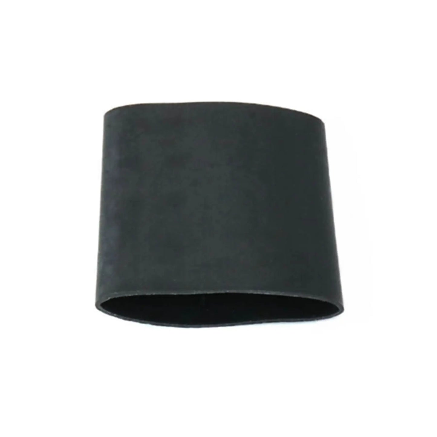 Angled view of the black Hase Heat Shrink for Chain Tube Bracket against a white background.