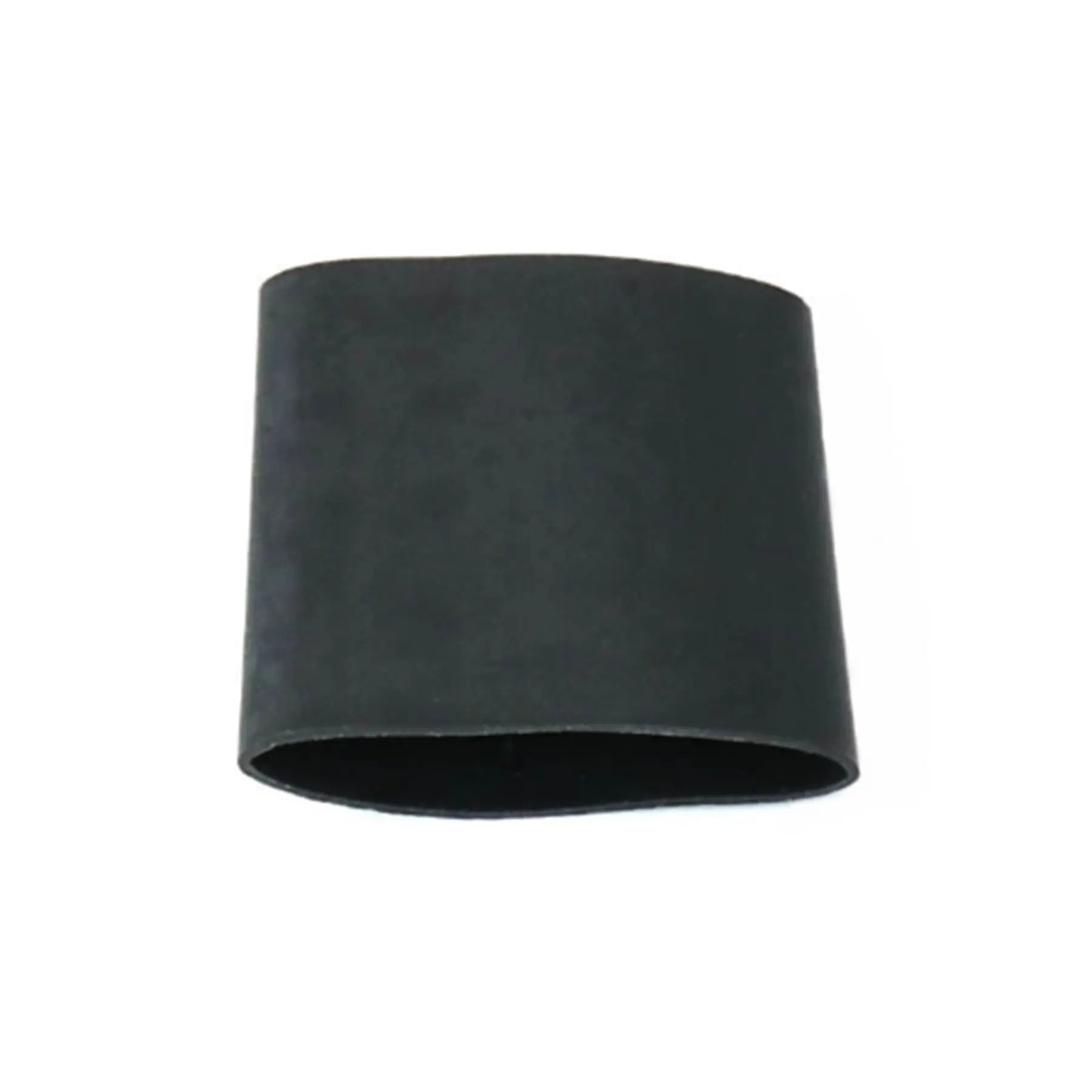 Angled view of the black Hase Heat Shrink for Chain Tube Bracket against a white background.