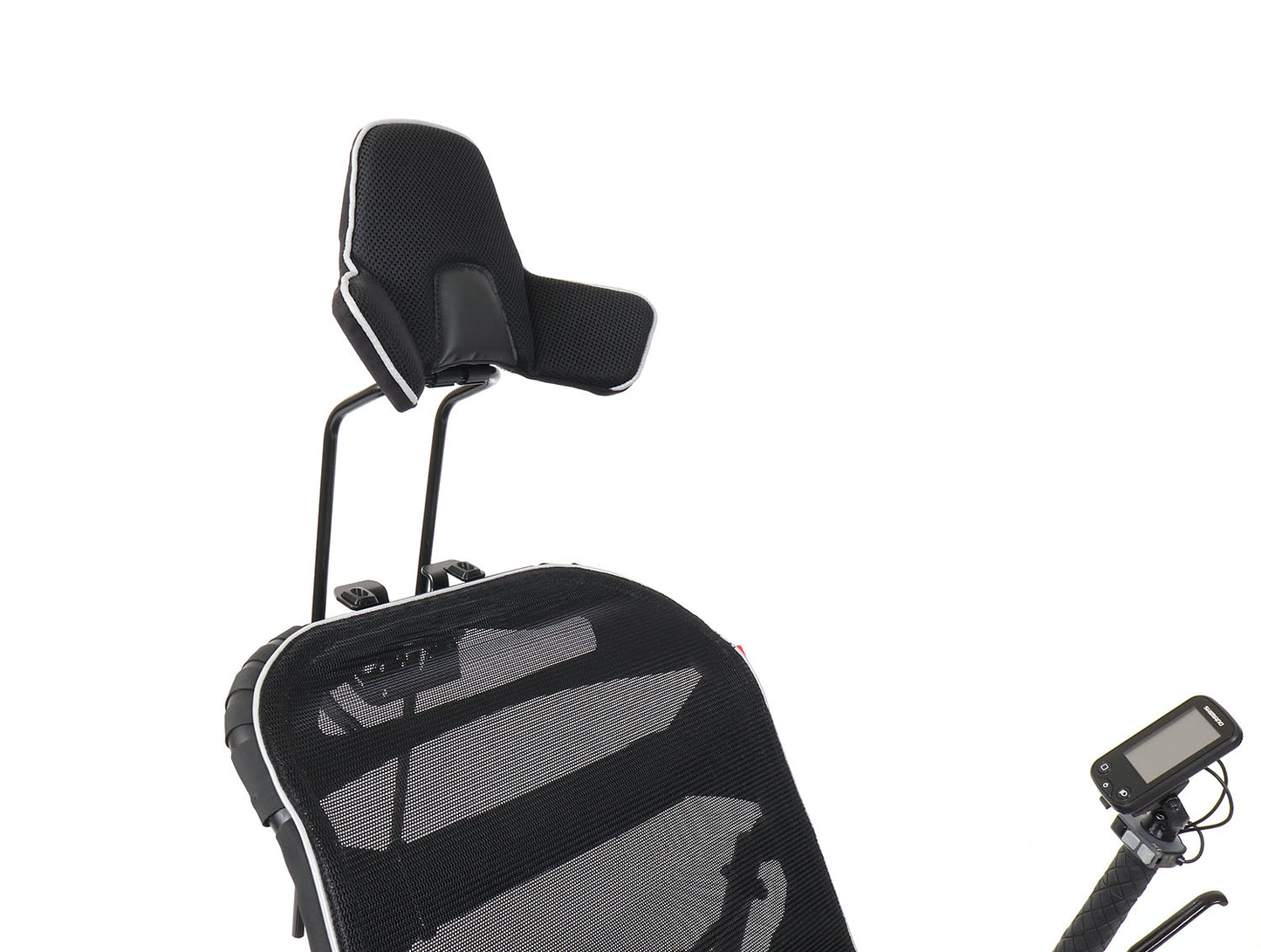 This flexible adaptive Hase headrest takes comfort to the next level. You can lean back, rest your head, and enjoy triking more than ever. 