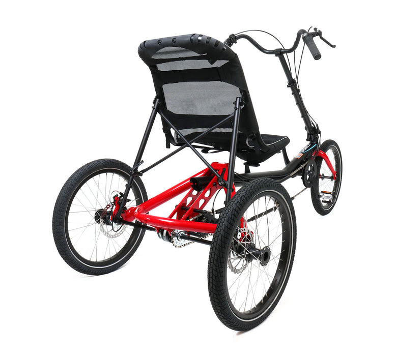 Hase Trigo UP with Differential Red Recumbent Trike