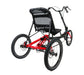 Hase Demo Trigo UP Red Recumbent Trike, Studio Rear Quarter View