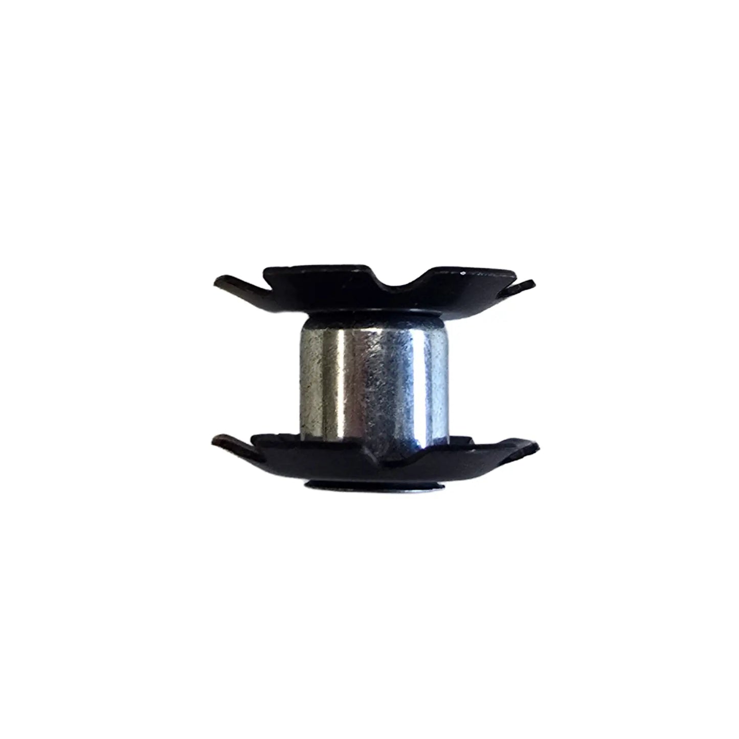 Side view of the Hostel Shoppe 1 inch Star Nut for Headsets against a white background.