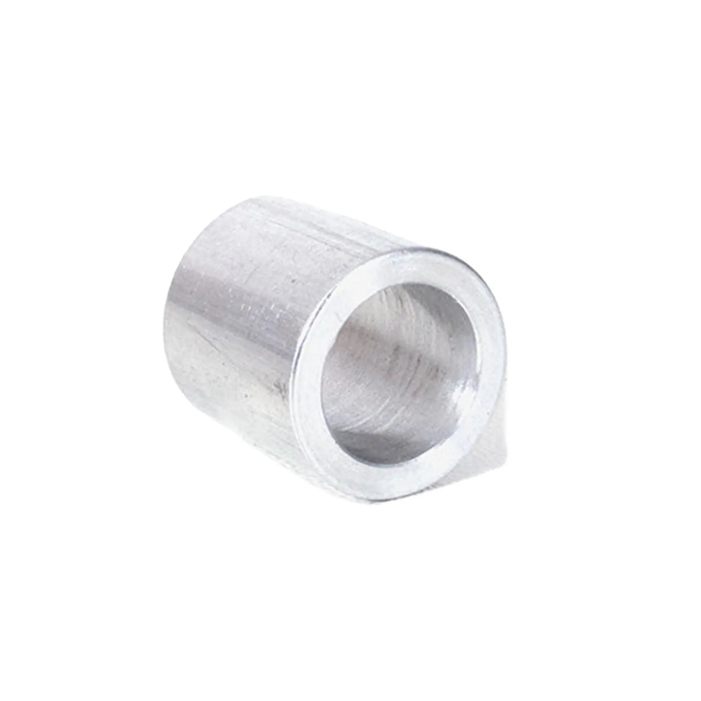 Angled view of the silver HP Velotechnik Bushing for Chain Idler against a white background.