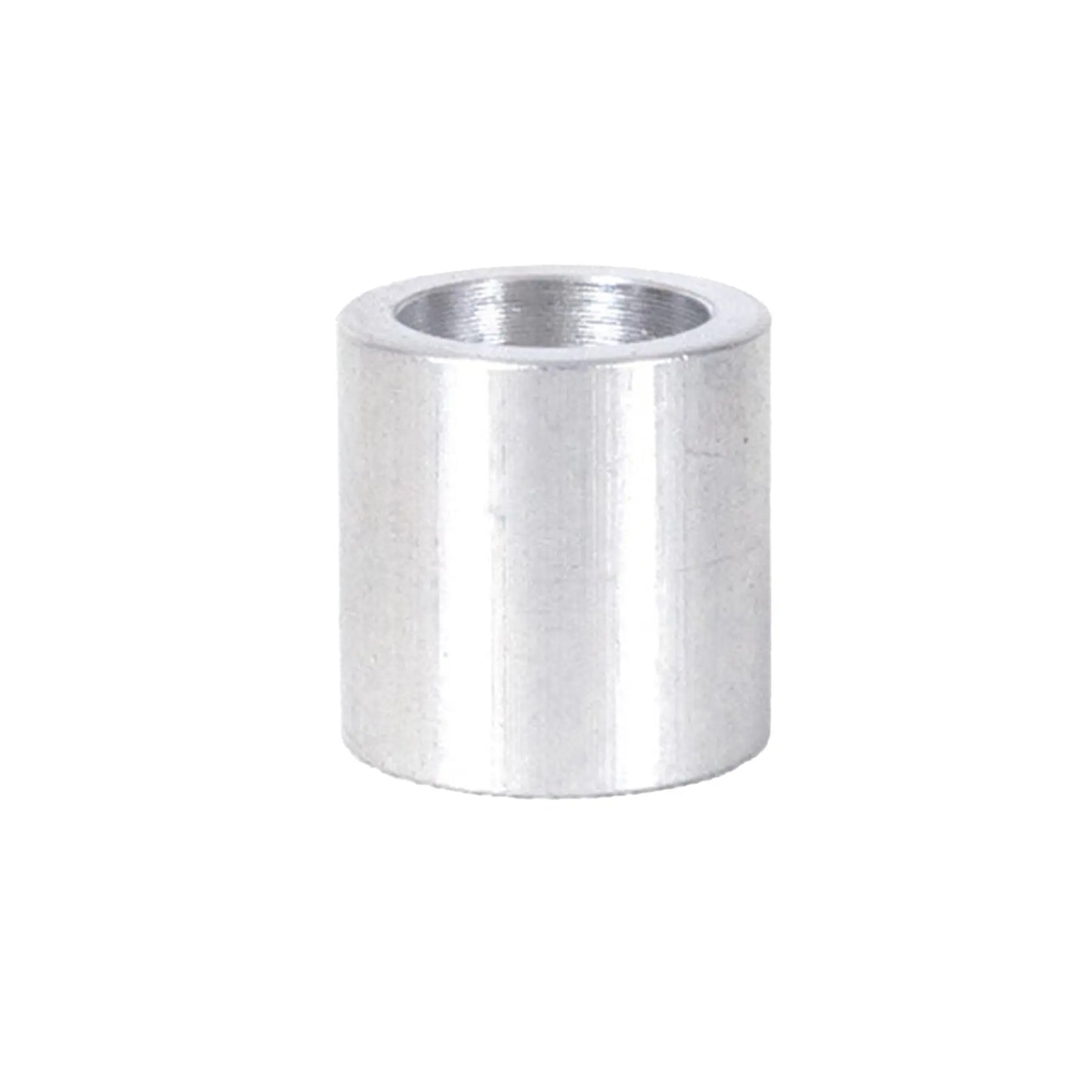 Side view of the silver HP Velotechnik Bushing for Chain Idler against a white background.