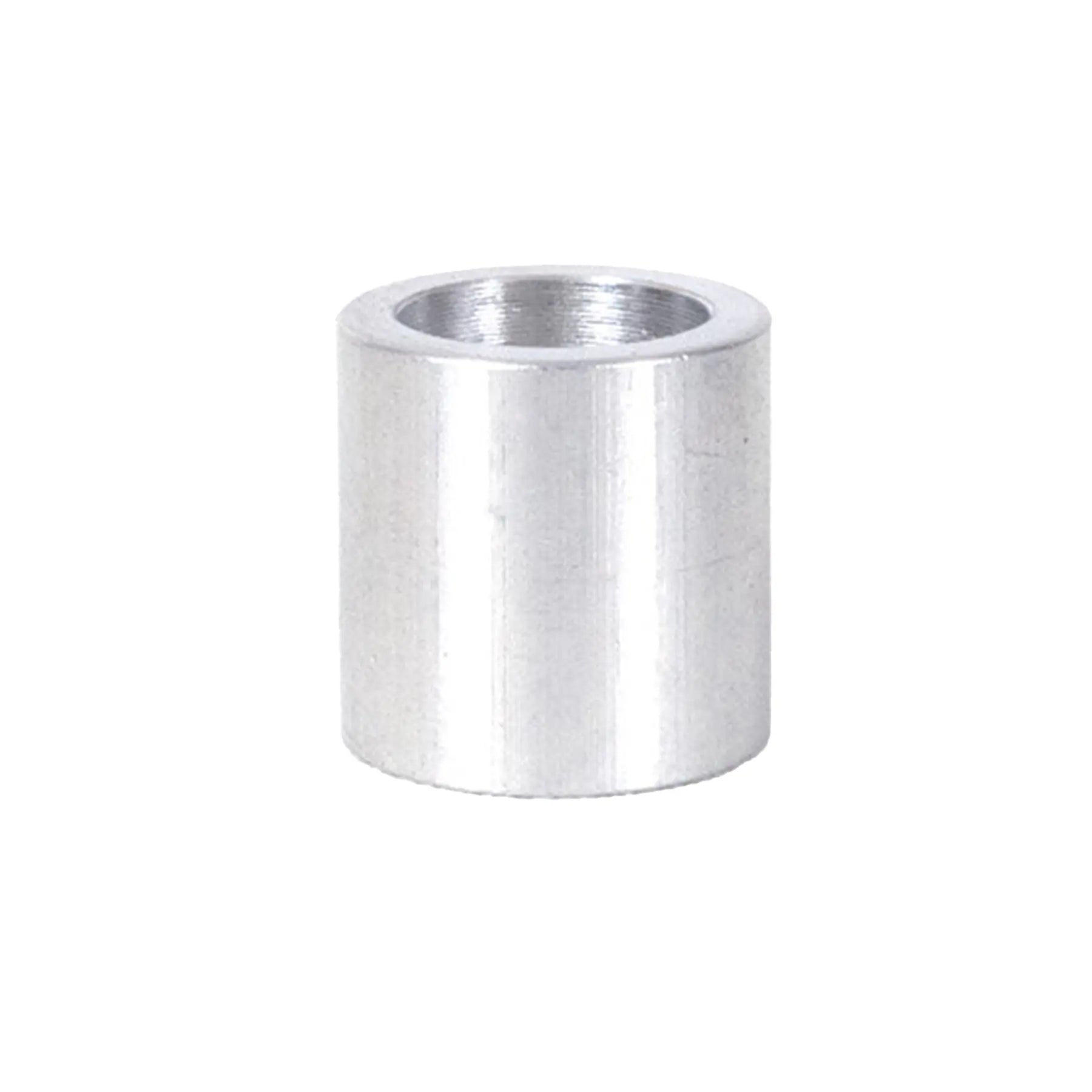Side view of the silver HP Velotechnik Bushing for Chain Idler against a white background.