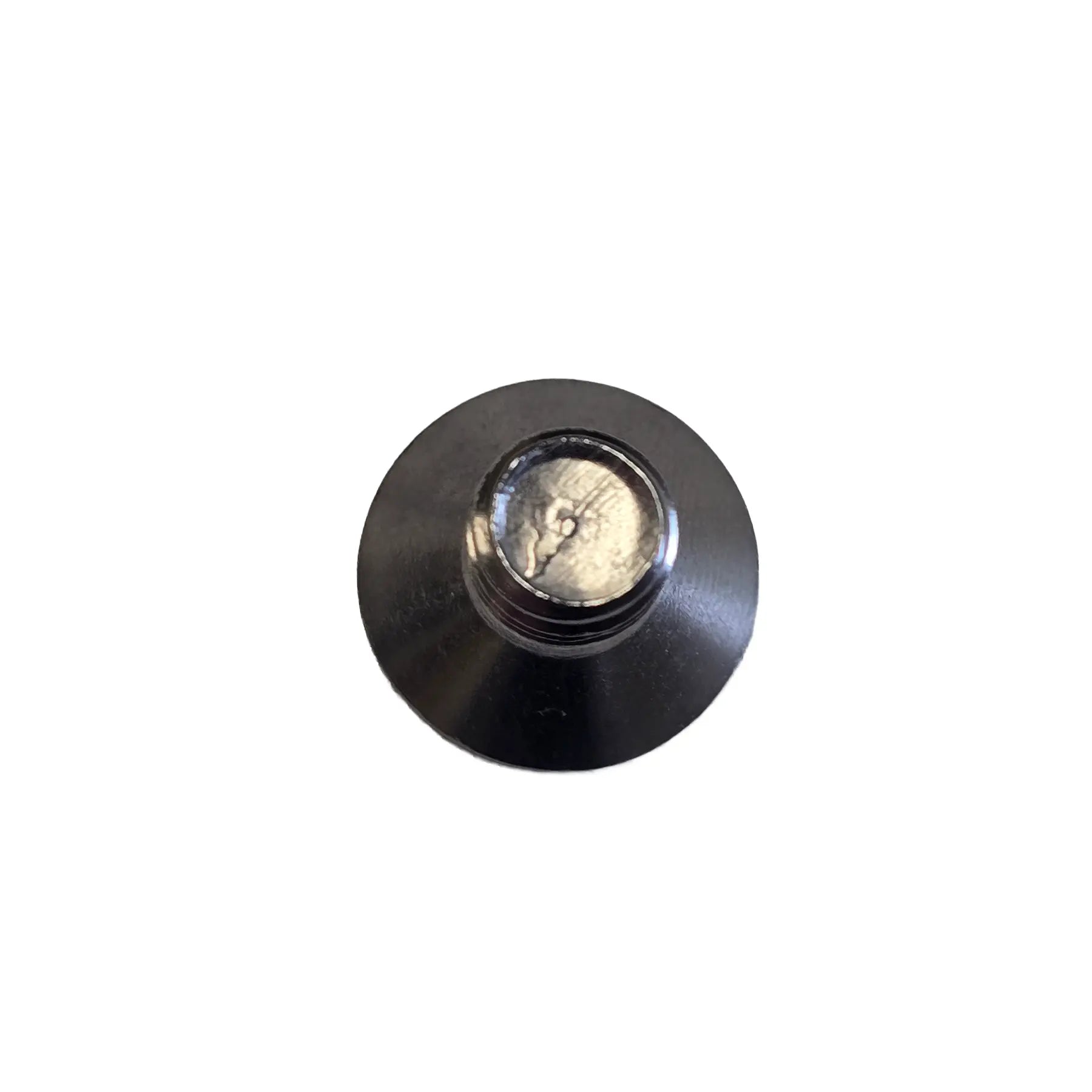 Bottom view of the HP Velotechnik Countersunk Screw for Dust Cap against a white background.