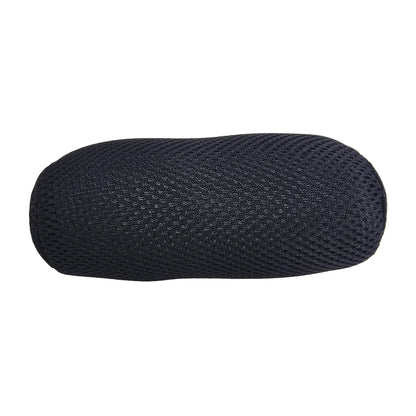 Front view of the HP Velotechnik Cushion for ErgoMesh Seat Headrest in black against a white background.