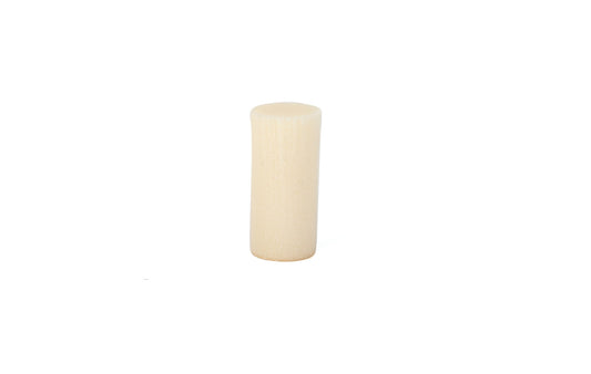 The HP Velotechnik MCU Elastomer Spring for Scorpion FS 26 and FS 26 Plus is a beige colored cyclinder.
