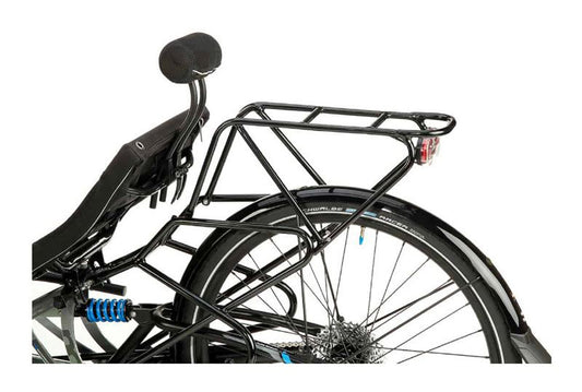 HP Velotechnik Top Load Rack Extension shown on trike