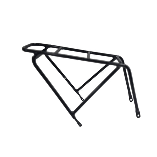 Side view of the HP Velotechnik Top Load Rack Extension in black against a white background. 