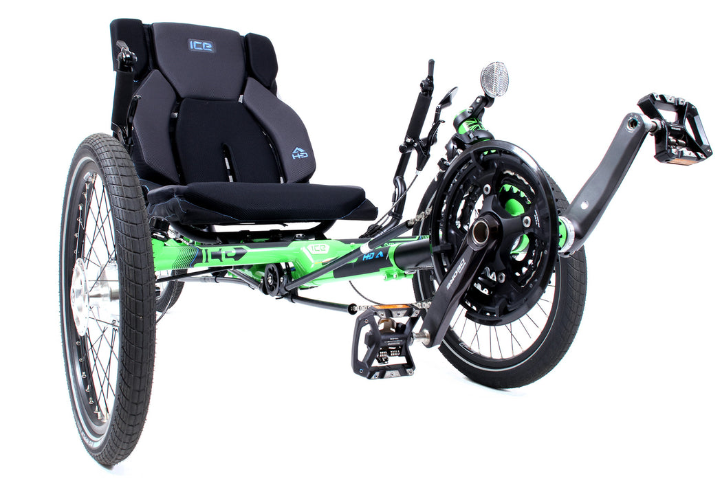 ICE Adventure HD 26 RS 3x10 Speed Fast Track Compact Green Recumbent Trike