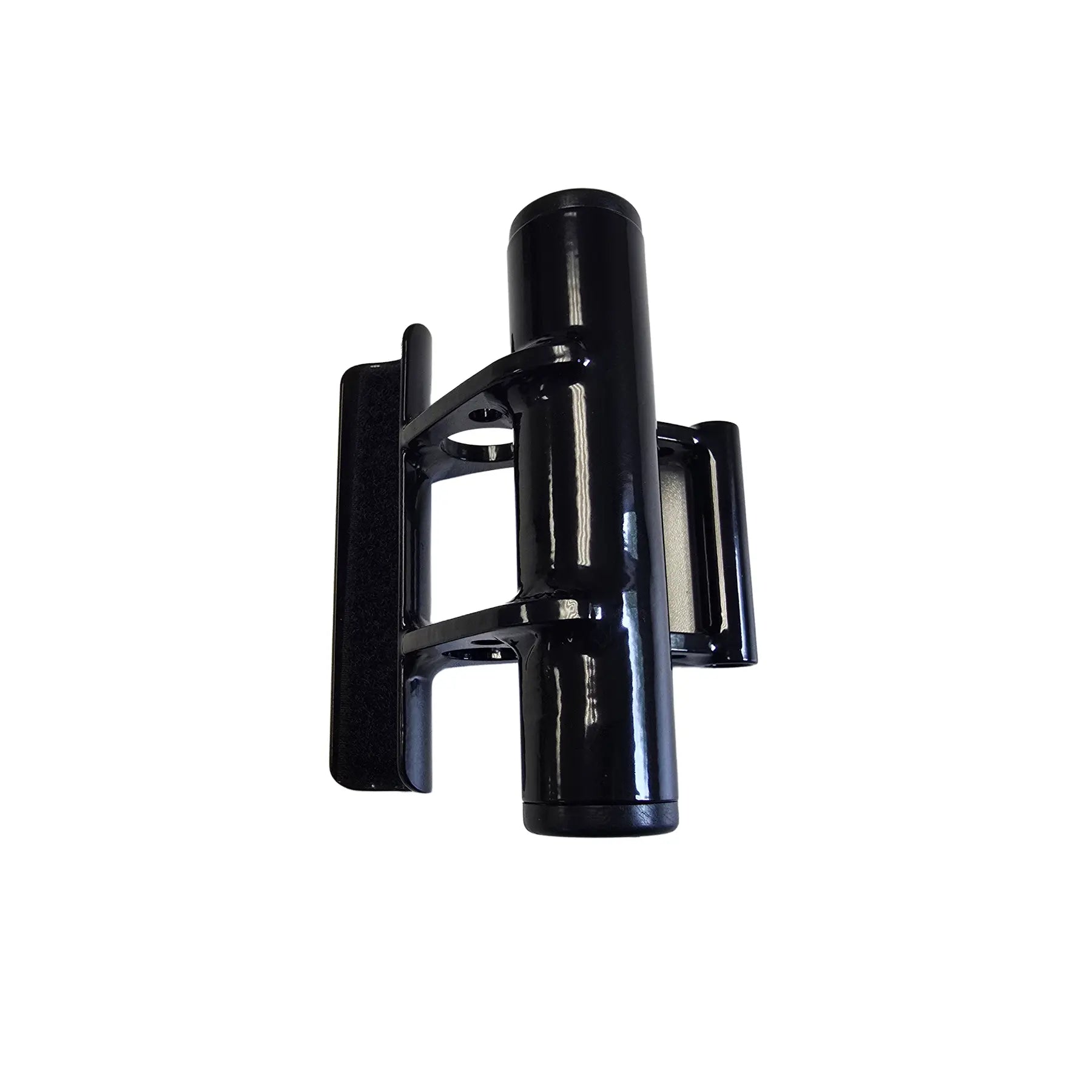 Image of the ICE Further Forward Seat Bracket For Short Riders in black  against a white background.
