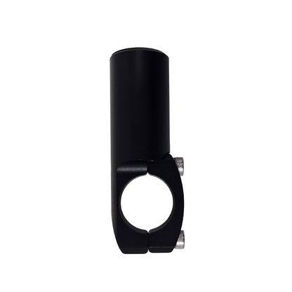 Side view of the ICE Seat Rail Light Mount in black against a white background.